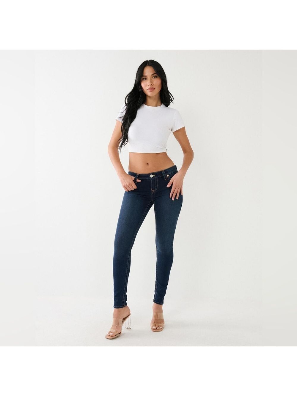 True Religion HALLE MID RISE SUPER SKINNY JEAN